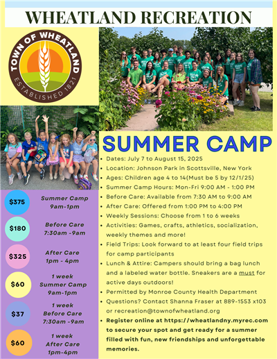 summer camp flyer