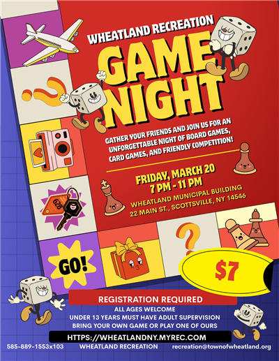 flyer for game night