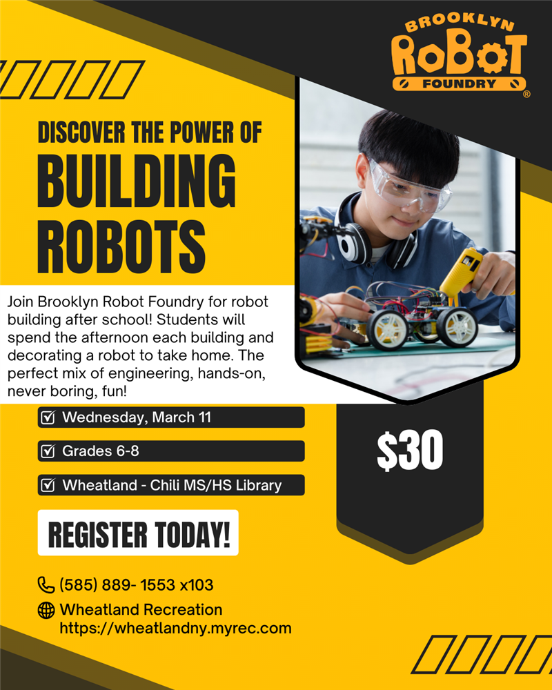 flyer for kids robotics class