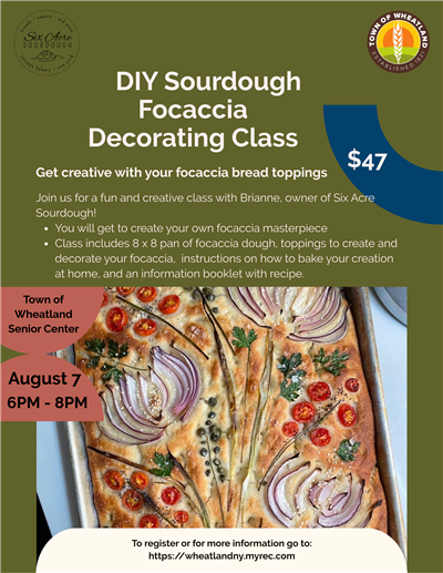Focaccia Art flyer