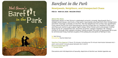 GEVA Barefoot in the Park info