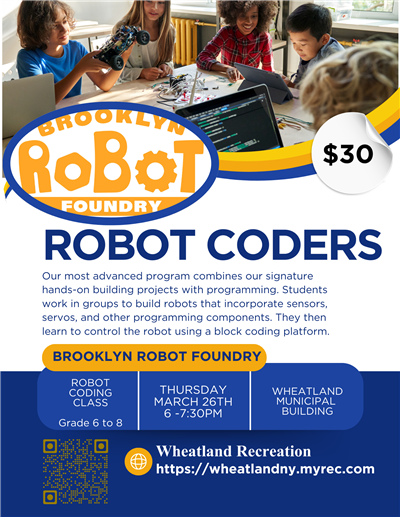 flyer for kids robotics class